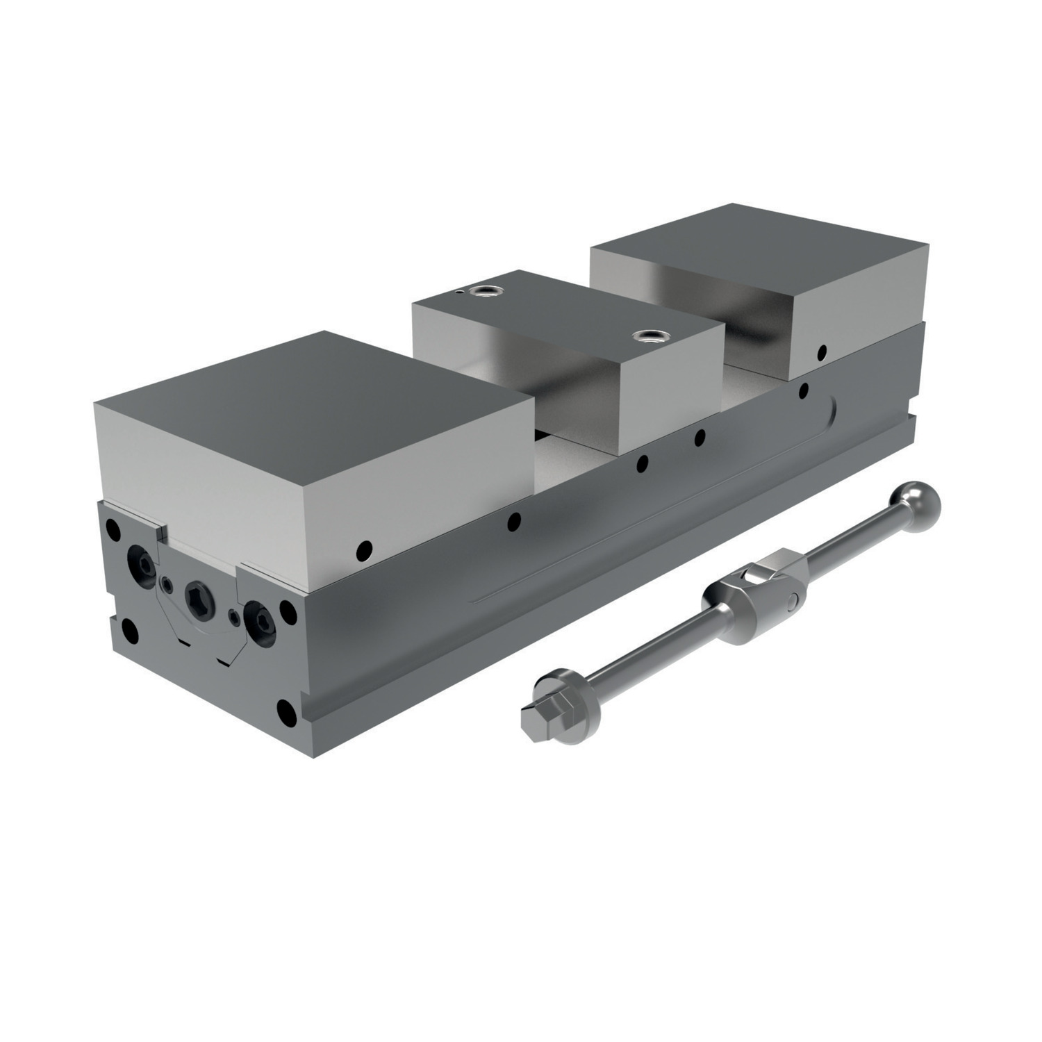 Product 19754, Double Station Vice ReLock 2 - with machinable soft jaws / 