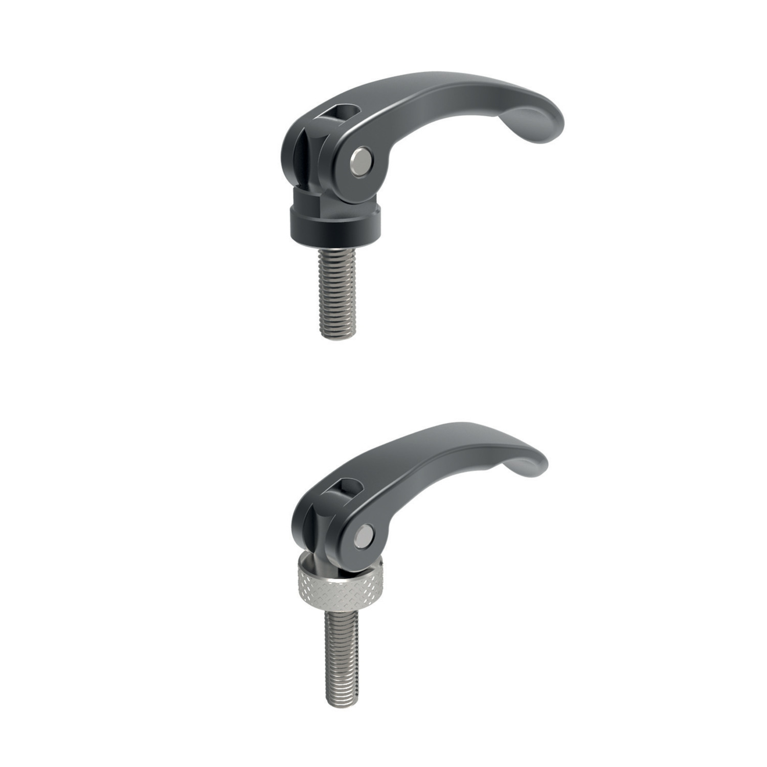 Eccentric Levers - Male Eccentric levers with grub screw made from die cast zinc. For quick and efficient clamping of workpieces, easily adjustable lever helps avoid obstruction of the workpiece.