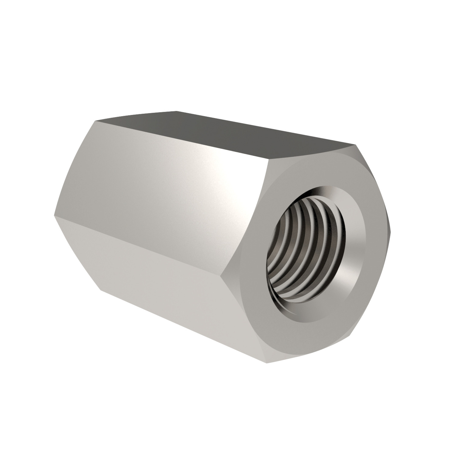 Product 24602, Hexagonal Coupler Nuts A2 & A4 stainless / 