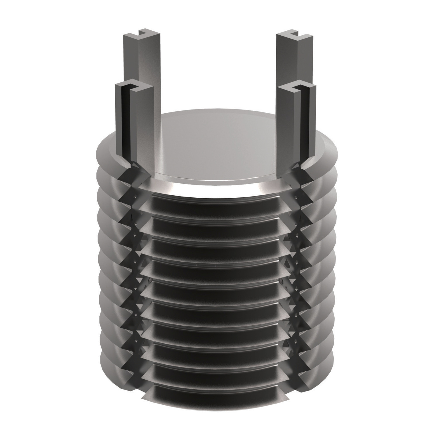 Threaded Insert - Solid - Metric For the plugging of threads and other unused holes, solid inserts provide a quick and easy to install solution. Metric, carbon steel.