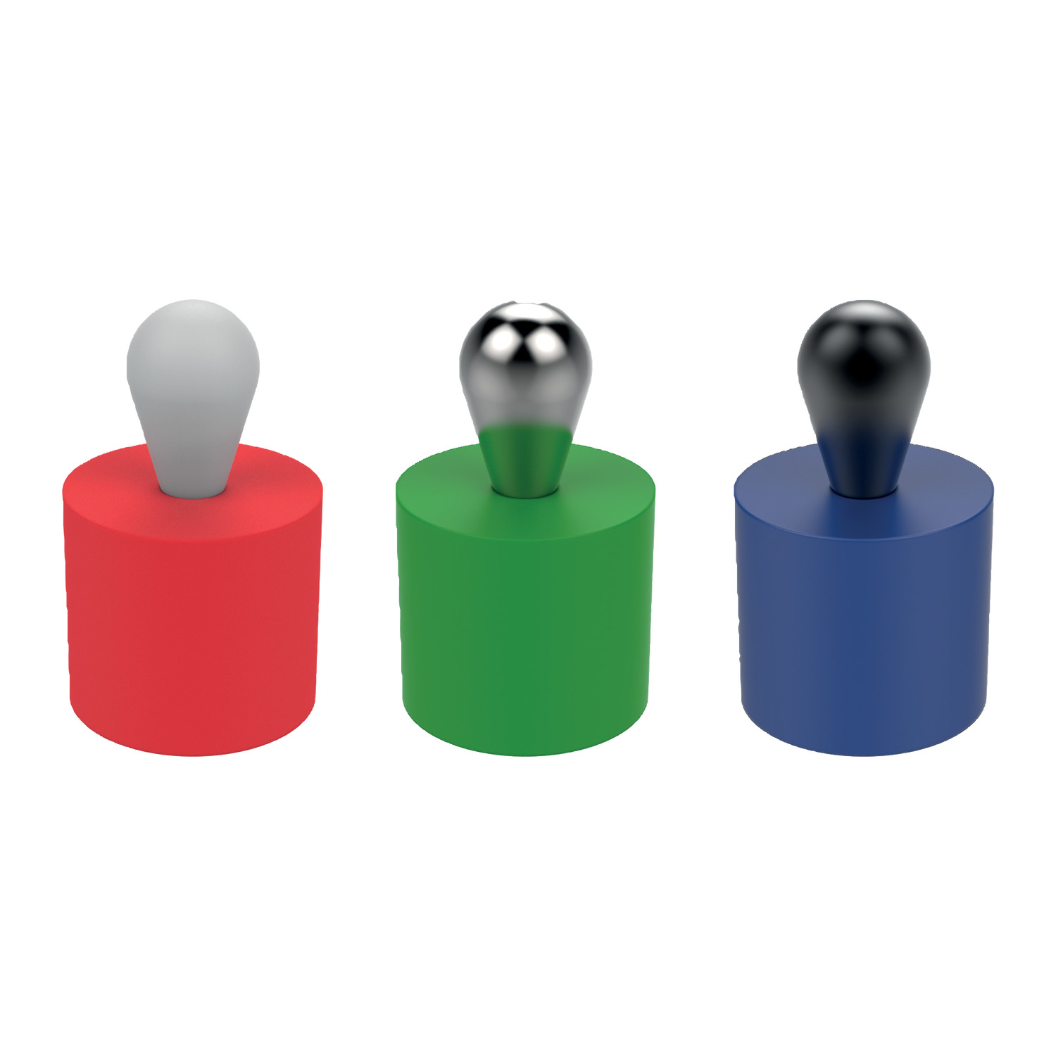 Side-Thrust Pins This plastic side thrust pin is fitted with a plastic spring and the body is available in a range of shore hardness levels. Both plastic & hardened steel pins are available.